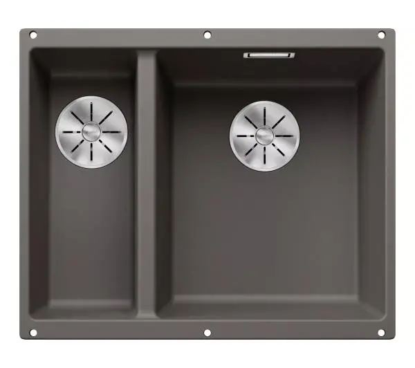 Zlewozmywaki kuchenne - Blanco SUBLINE 340/160-U 527346 Komora z prawej strony Granitowy Szary