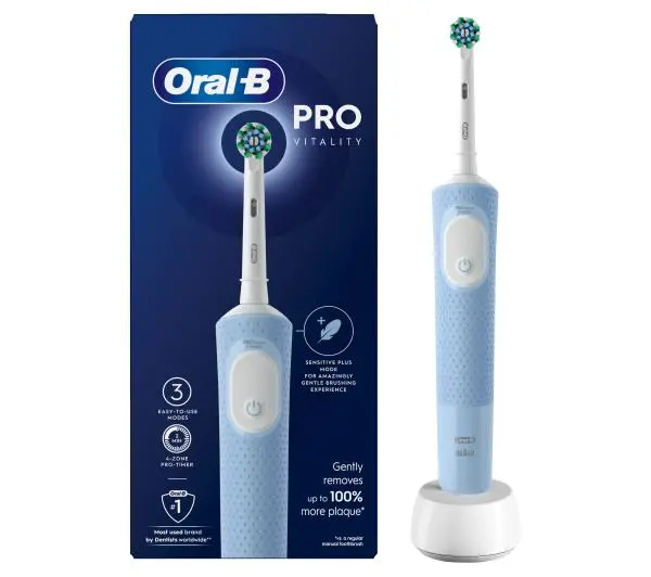 Szczoteczka rotacyjna Oral-B Vitality Pro Protect X Clean Vapor Blue błękitny