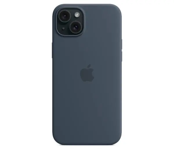 Apple silikonowe z MagSafe do iPhone 15 Plus Sztormowy błękit
