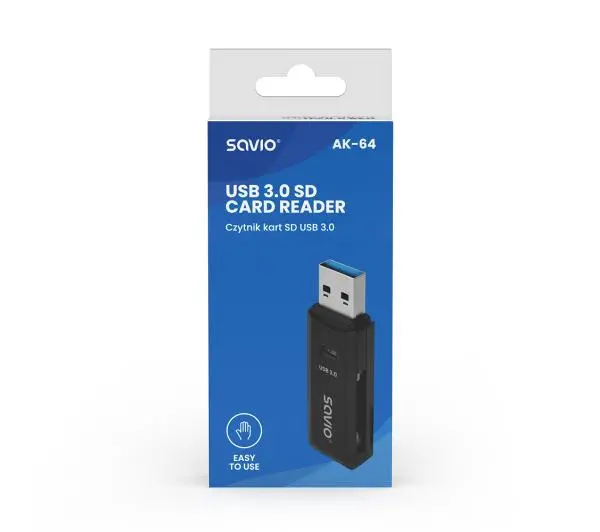 Savio AK-64 USB 3.0 Czarny