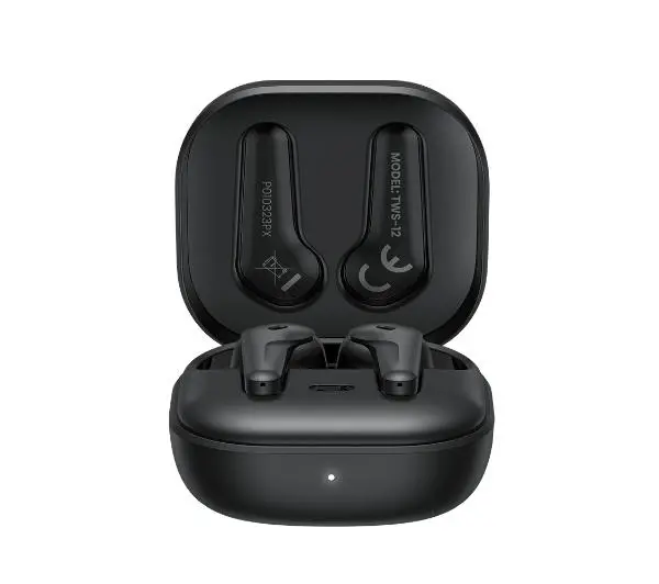 Savio TWS-12 Dokanałowe Bluetooth 5.3 Czarny