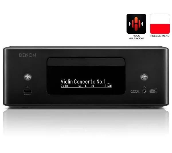 Denon CEOL RCDN-12 DAB 2.1-kanałowy Wi-Fi Bluetooth AirPlay Czarny - ⚡ EURO HIT CENOWY! ⚡ - Kup na Raty - RRSO 0%
