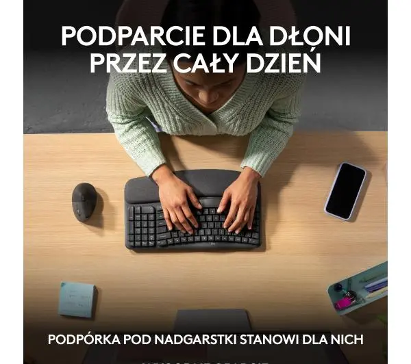 Logitech Wave Keys Grafitowy