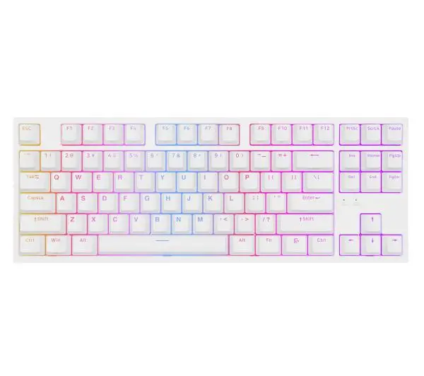 Klawiatura GENESIS Thor 404 TKL RGB Hot Swap Gateron Yellow Pro Switch Biały