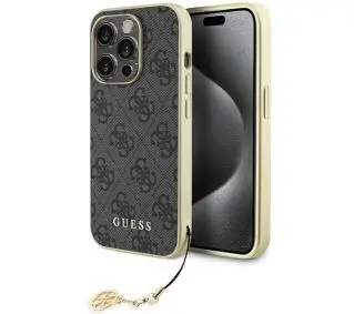 Guess 4G Charms Collection GUHCP15LGF4GGR do iPhone 15 Pro Szary