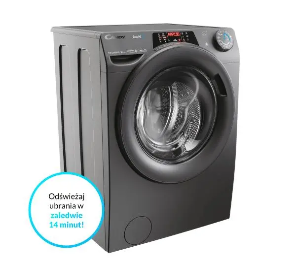 Candy RapidO ROW 4966DWRR7-S 51cm 9kg/6kg Zdalne sterowanie - Kup na Raty - RRSO 0%