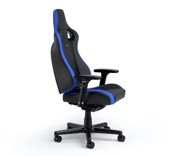Noblechairs EPIC COMPACT Black Carbon Blue Gamingowy do 120kg Skóra ECO Czarno-niebieski - Kup na Raty - RRSO 0%