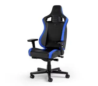 Noblechairs EPIC COMPACT Black Carbon Blue Gamingowy do 120kg Skóra ECO Czarno-niebieski - Kup na Raty - RRSO 0%