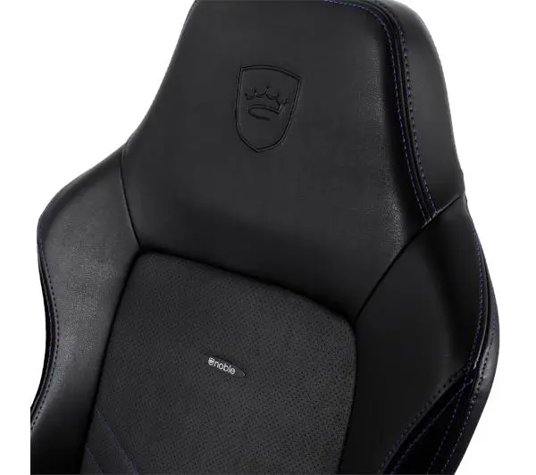 Noblechairs HERO Black Blue Gamingowy do 150kg Skóra ECO Czarno-niebieski - Kup na Raty - RRSO 0%