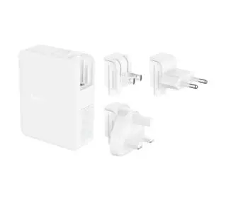 Belkin WCH014BTWH, GaN, 140W, PD, 1x USB-A, 3x USB-C, Zestaw Wtyczek US, UK i EU - Kup na Raty - RRSO 0%