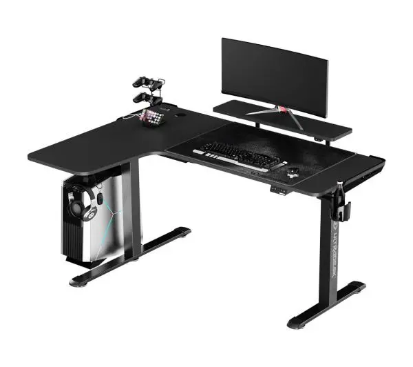 Ultradesk WINGER 155cm Regulacja wysokości Czarny - Kup na Raty - RRSO 0%