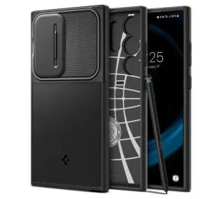 Spigen Optik Armor ACS07313 do Galaxy S24 Ultra Czarny