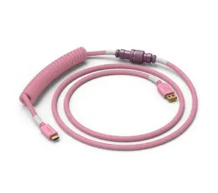 Glorious PC Gaming Race Coil Cable Prism Pink USB-C - USB-A (GLO-CBL-COIL-PP) Różowy