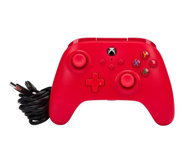 PowerA przewodowy do Xbox Series X/S, Xbox One, PC Czerwony