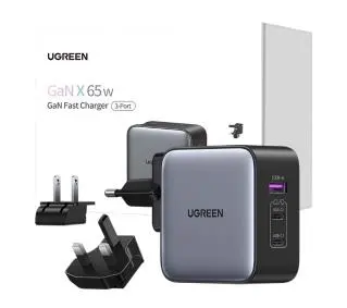 UGREEN Nexode 2x USB-C + USB 65W