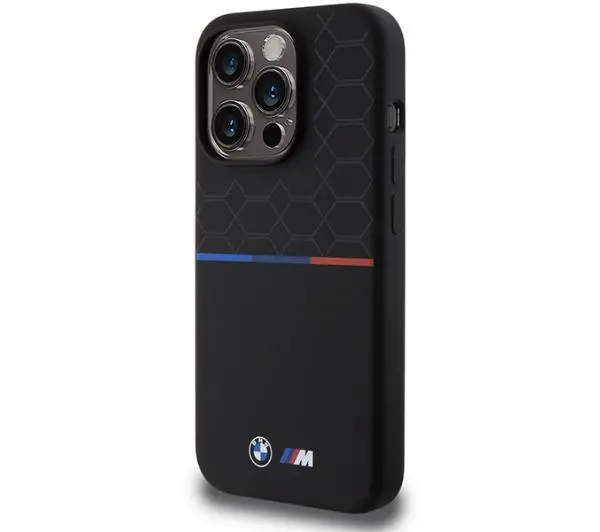 BMW Silicone Pattern MagSafe BMHMP15L22SMPK do iPhone 15 Pro Czarny
