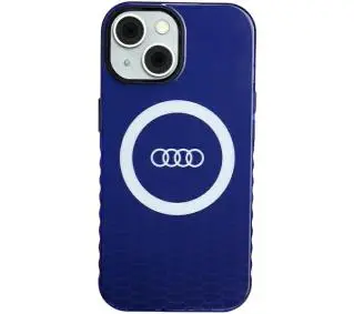 AUDI IML Big Logo MagSafe Case AU-IMLMIP15P-Q5/D2-BE do iPhone 15 Pro Niebieski