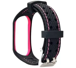Beline do Mi Band 6/5 Sport Czarno-różowy