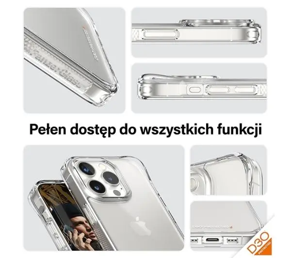 PanzerGlass HardCase do iPhone 15 Pro Przezroczysty