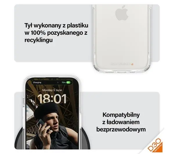 PanzerGlass HardCase do iPhone 15 Pro Przezroczysty