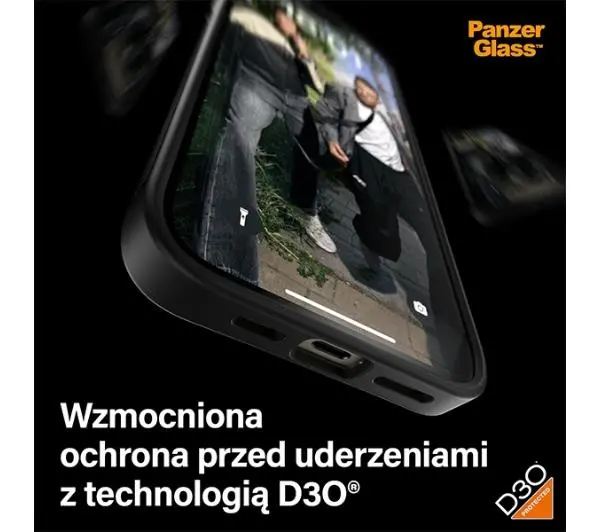 PanzerGlass ClearCase do iPhone 15 Plus Czarny