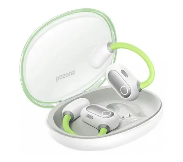 Baseus Eli Sport 1 Przewodnictwo powietrzne Bluetooth 5.3 Zielony