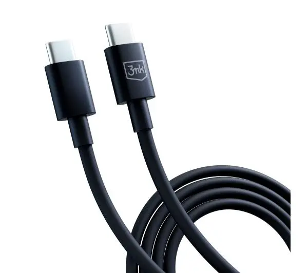 3mk Hyper USB-C do USB-C 100W 1,2m Czarny
