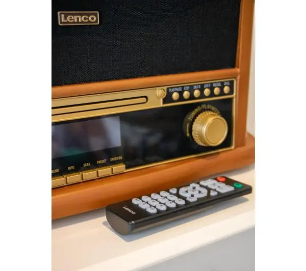 Lenco TCD-2571WD Półautomatyczny Napęd paskowy Przedwzmacniacz Bluetooth Odtwarzacz CD Magnetofon Drewno - Kup na Raty - RRSO 0%