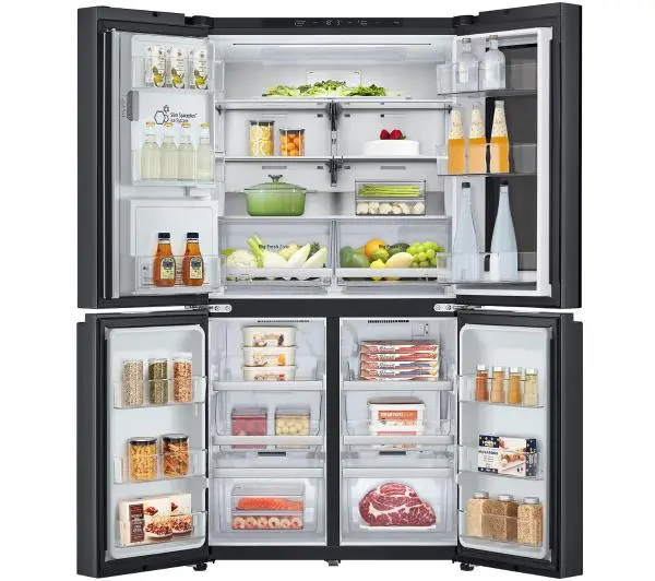 LG InstaView GMG960EVJE Funkcje AI Pełny No Frost 179,2cm Zdalne sterowanie Ciemny grafit stal - Kup na Raty - RRSO 0%