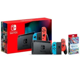 Nintendo Switch Joy-Con v2 Czerwono-niebieski + Switch Sports - Kup na Raty - RRSO 0%