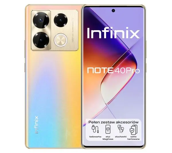 Smartfon INFINIX Note 40 Pro 12/256 6.78" 120Hz Złoty
