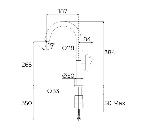Teka Oval 915 Czarny Mosiądz/Chrom - Kup na Raty - RRSO 0%