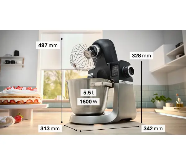 Bosch MUMS6ZS3CC 1600W Maszynka do mielenia Rozdrabniacz Przystawka do krojenia w kostkę Blender kielichowy - Kup na Raty - RRSO 0%