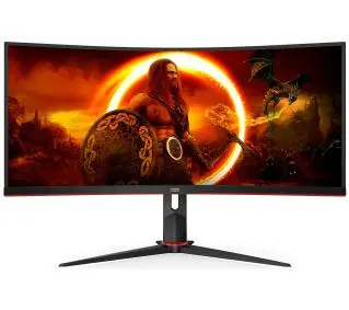 AOC CU34G2XP/BK 34" UWQHD VA 180Hz 1ms Zakrzywiony Gamingowy - Kup na Raty - RRSO 0%