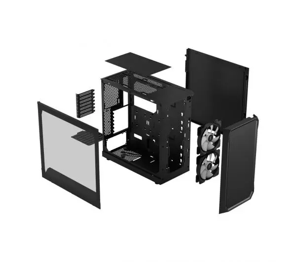 Fractal Design Focus 2 RGB Clear Tint Czarny - Kup na Raty - RRSO 0%