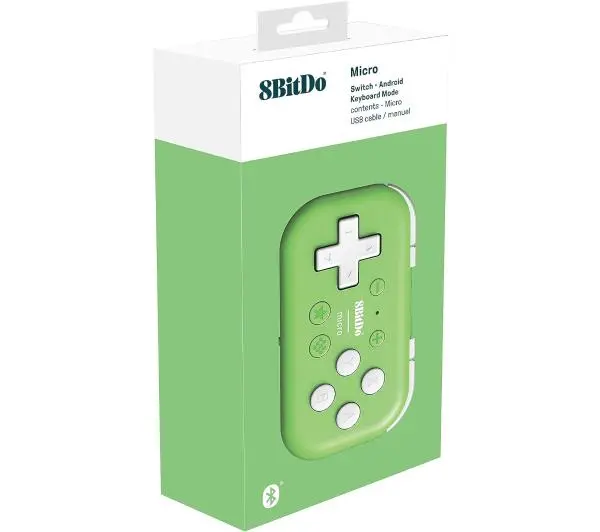 8BitDo Micro Bluetooth do Nintendo Switch Android Zielony