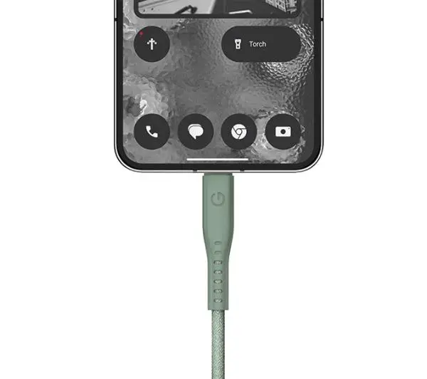 Energea Flow USB-C - USB-C 1,5m 240W 5A PD Fast Charge Zielony