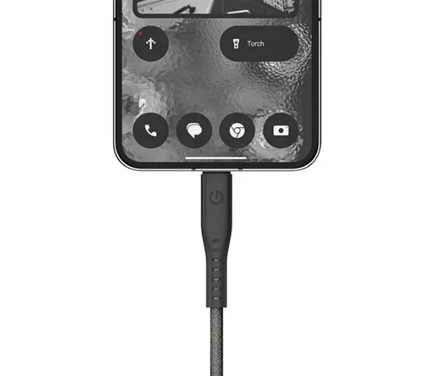 Energea Flow USB-C - USB-C 1.5m 240W 5A PD Fast Charge Czarny