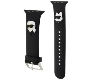 Karl Lagerfeld do Watch 38/40/41mm strap 3D Rubber Karl&Choupette Heads Czarny