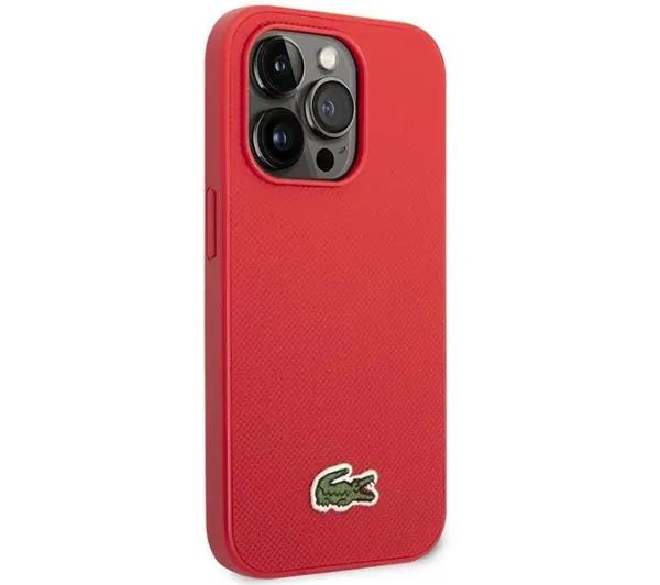 Lacoste Iconic Petit Pique do iPhone 14 Pro Max Czerwony
