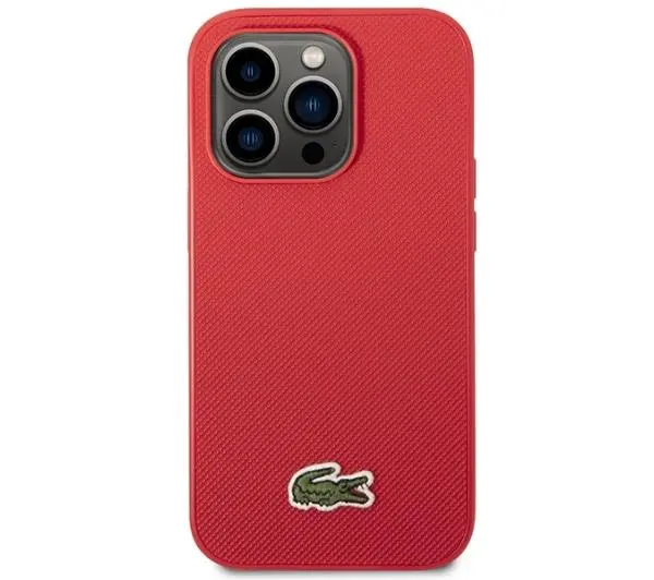 Lacoste Iconic Petit Pique do iPhone 14 Pro Max Czerwony