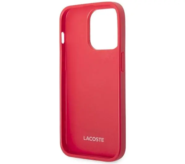 Lacoste Iconic Petit Pique do iPhone 14 Pro Max Czerwony