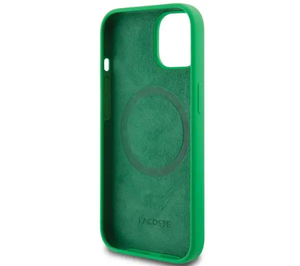 Lacoste Silicone MagSafe do iPhone 15 Plus Zielony