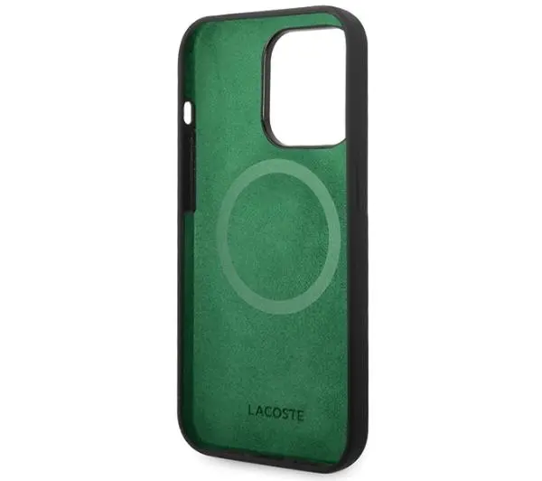 Lacoste Silicone MagSafe do iPhone 15 Pro Max Czarny