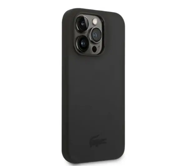 Lacoste Silicone do iPhone 14 Pro Czarny