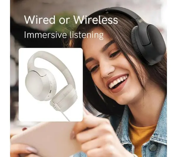 QCY H2 PRO Nauszne Bluetooth 5.3 Biały