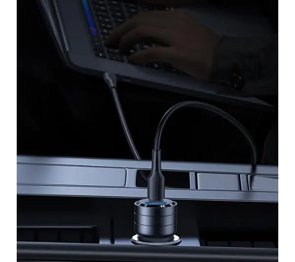 USAMS C36 USB+USB-C Fast Charge 95W Czarny