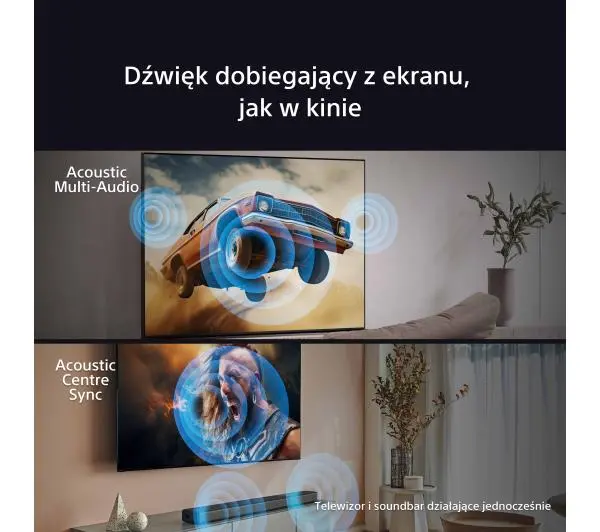 Sony BRAVIA 7 K-85XR70 85" QLED 4K Mini LED 120Hz Google TV Dolby Vision Dolby Atmos HDMI 2.1 DVB-T2 - Kup na Raty - RRSO 0%
