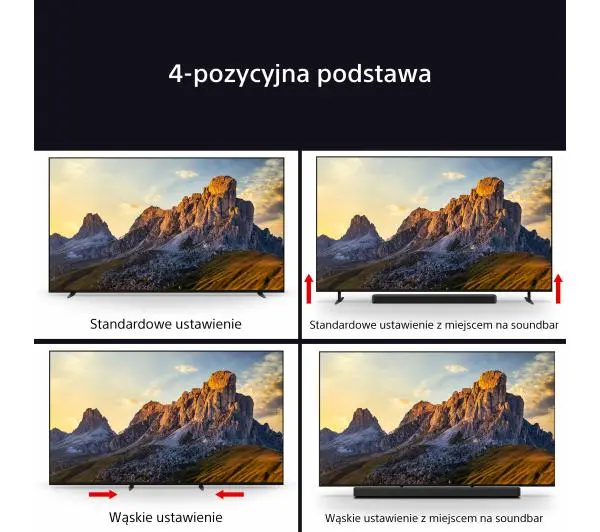 Sony BRAVIA 7 K-85XR70 85" QLED 4K Mini LED 120Hz Google TV Dolby Vision Dolby Atmos HDMI 2.1 DVB-T2 - Kup na Raty - RRSO 0%