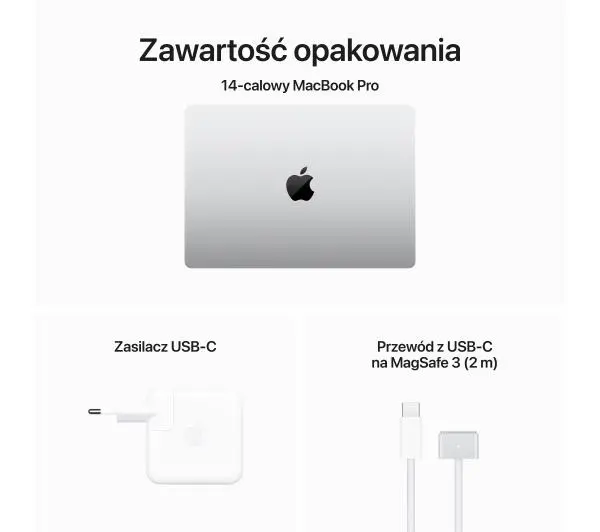 Apple MacBook Pro 2023 14,2" M3 8GB RAM 512GB Dysk macOS Srebrny US - Kup na Raty - RRSO 0%